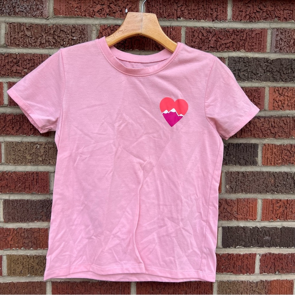 Eddie Bauer Light Pink Graphic Short Sleeve Top - Picture 2 of 3